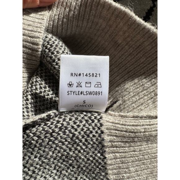 Black and Gray/Tan LilyMea Sweater, Size M - Picture 7 of 7